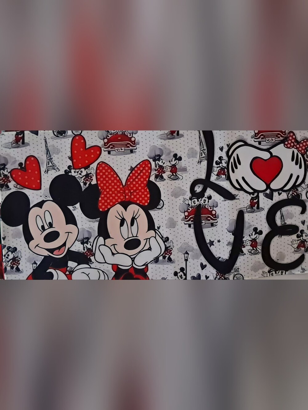 New! Mickey & Minnie Computer Desk Mat 12"x24"